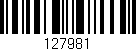Código de barras (EAN, GTIN, SKU, ISBN): '127981'