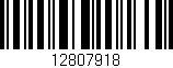 Código de barras (EAN, GTIN, SKU, ISBN): '12807918'