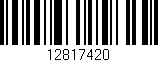 Código de barras (EAN, GTIN, SKU, ISBN): '12817420'