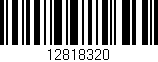Código de barras (EAN, GTIN, SKU, ISBN): '12818320'