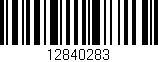 Código de barras (EAN, GTIN, SKU, ISBN): '12840283'