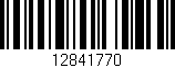 Código de barras (EAN, GTIN, SKU, ISBN): '12841770'