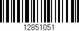 Código de barras (EAN, GTIN, SKU, ISBN): '12851051'