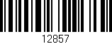 Código de barras (EAN, GTIN, SKU, ISBN): '12857'