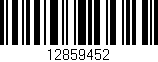 Código de barras (EAN, GTIN, SKU, ISBN): '12859452'