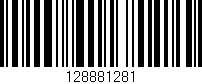 Código de barras (EAN, GTIN, SKU, ISBN): '128881281'