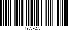 Código de barras (EAN, GTIN, SKU, ISBN): '128SP270H'