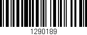 Código de barras (EAN, GTIN, SKU, ISBN): '1290189'
