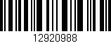 Código de barras (EAN, GTIN, SKU, ISBN): '12920988'