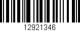 Código de barras (EAN, GTIN, SKU, ISBN): '12921346'