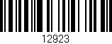 Código de barras (EAN, GTIN, SKU, ISBN): '12923'