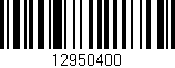 Código de barras (EAN, GTIN, SKU, ISBN): '12950400'