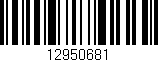 Código de barras (EAN, GTIN, SKU, ISBN): '12950681'