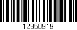 Código de barras (EAN, GTIN, SKU, ISBN): '12950919'