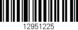 Código de barras (EAN, GTIN, SKU, ISBN): '12951225'
