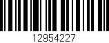 Código de barras (EAN, GTIN, SKU, ISBN): '12954227'