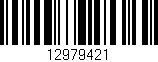 Código de barras (EAN, GTIN, SKU, ISBN): '12979421'