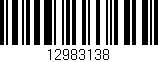 Código de barras (EAN, GTIN, SKU, ISBN): '12983138'