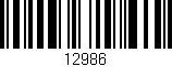 Código de barras (EAN, GTIN, SKU, ISBN): '12986'