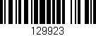 Código de barras (EAN, GTIN, SKU, ISBN): '129923'