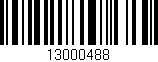 Código de barras (EAN, GTIN, SKU, ISBN): '13000488'