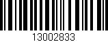 Código de barras (EAN, GTIN, SKU, ISBN): '13002833'