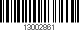 Código de barras (EAN, GTIN, SKU, ISBN): '13002861'