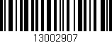 Código de barras (EAN, GTIN, SKU, ISBN): '13002907'