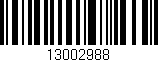 Código de barras (EAN, GTIN, SKU, ISBN): '13002988'