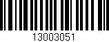 Código de barras (EAN, GTIN, SKU, ISBN): '13003051'