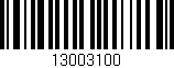 Código de barras (EAN, GTIN, SKU, ISBN): '13003100'