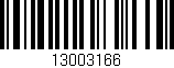 Código de barras (EAN, GTIN, SKU, ISBN): '13003166'