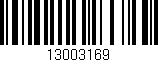 Código de barras (EAN, GTIN, SKU, ISBN): '13003169'
