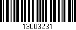 Código de barras (EAN, GTIN, SKU, ISBN): '13003231'