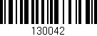 Código de barras (EAN, GTIN, SKU, ISBN): '130042'