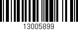 Código de barras (EAN, GTIN, SKU, ISBN): '13005899'