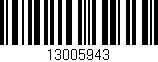 Código de barras (EAN, GTIN, SKU, ISBN): '13005943'