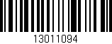 Código de barras (EAN, GTIN, SKU, ISBN): '13011094'
