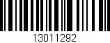 Código de barras (EAN, GTIN, SKU, ISBN): '13011292'