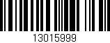 Código de barras (EAN, GTIN, SKU, ISBN): '13015999'