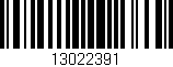 Código de barras (EAN, GTIN, SKU, ISBN): '13022391'