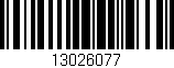 Código de barras (EAN, GTIN, SKU, ISBN): '13026077'