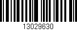 Código de barras (EAN, GTIN, SKU, ISBN): '13029630'