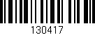 Código de barras (EAN, GTIN, SKU, ISBN): '130417'