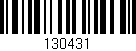 Código de barras (EAN, GTIN, SKU, ISBN): '130431'