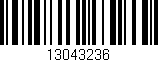 Código de barras (EAN, GTIN, SKU, ISBN): '13043236'
