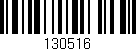 Código de barras (EAN, GTIN, SKU, ISBN): '130516'