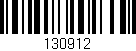 Código de barras (EAN, GTIN, SKU, ISBN): '130912'