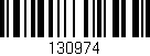 Código de barras (EAN, GTIN, SKU, ISBN): '130974'