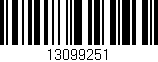 Código de barras (EAN, GTIN, SKU, ISBN): '13099251'